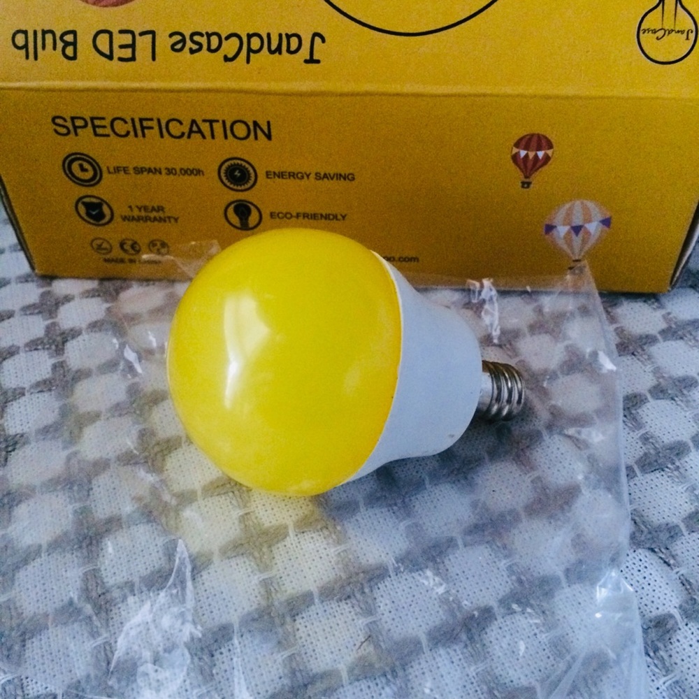 jandcase led bulb yellow 6 pk